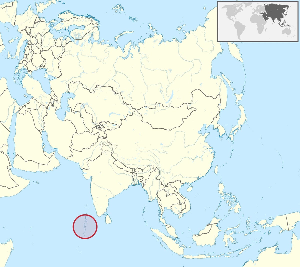 mapa maledivy mapu ázie