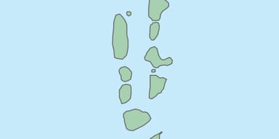 Mapa maledivy vektorová mapa